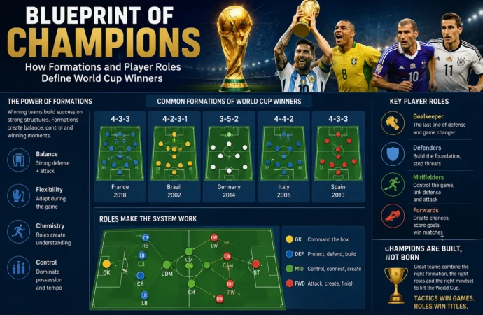 Blueprint of Champions: How Formations & Player Roles Win the World Cup