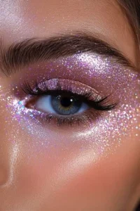 glitter and shimmer makeup 