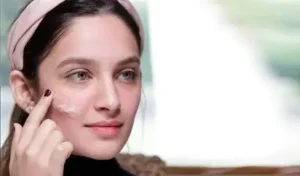 A beautiful Pakistani woman with glowing skin