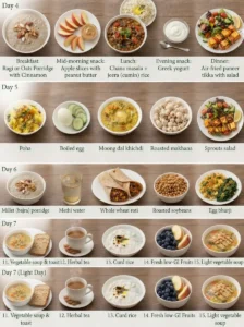 7-Day Sample PCOS Diet Plan for Pakistani Women