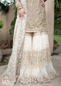 Organza and net sharara and gharara