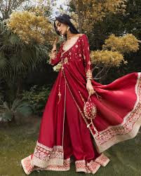 e wrap-front Angrakha kameez has become 2026's most significant silhouette trend in Pakistani fashion