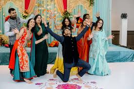 dress up as the wedding progresses