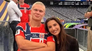 Haaland has been in a relationship with Isabel Haugseng Johansen since 2021