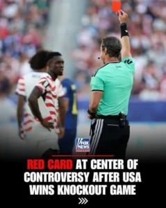 Folarin Balogun shown a red card for the USMNT against Bosnia and Herzegovina in the 2026 World Cup