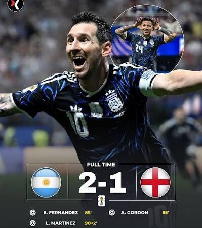 Argentina 2-1 England: Late Goals from Fernandez and Martinez Complete Another Dramatic World Cup Comeback