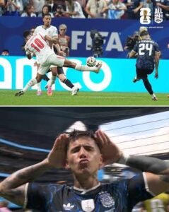 In the 85th minute, Fernández who had already seen an earlier effort tipped over bent a brilliant strike