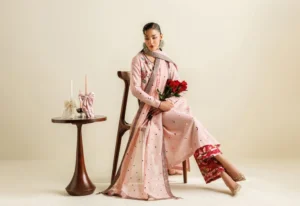 Clean silhouettes and rich raw silk drapes are redefining modern Pakistani couture in 2026.