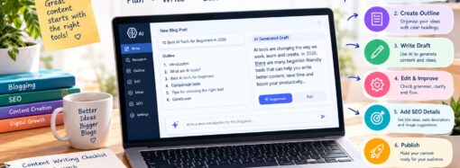 Best 10AI Tools for Beginners in 2026: Free Tools to Boost Productivity