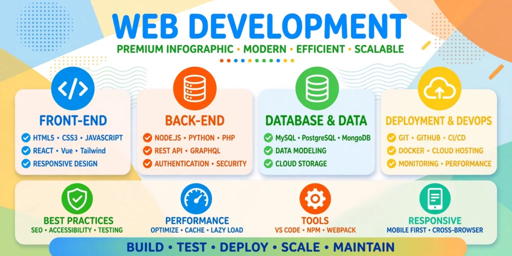 Web development setup for high income skills online for free