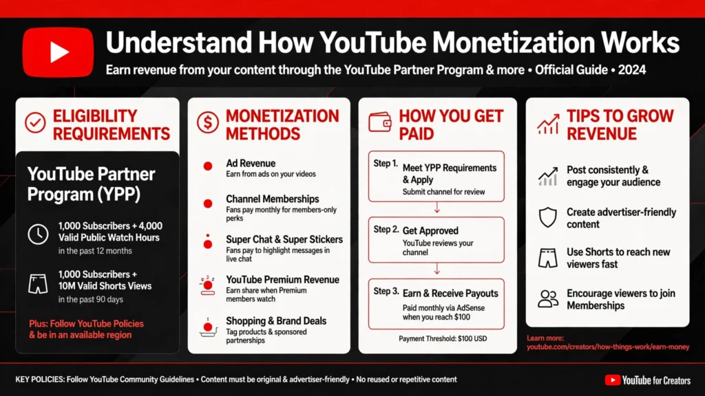 How to earn money on YouTube guide 2026