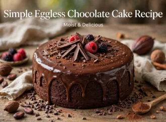 Simple Eggless Chocolate Cake Recipe: Moist & Delicious