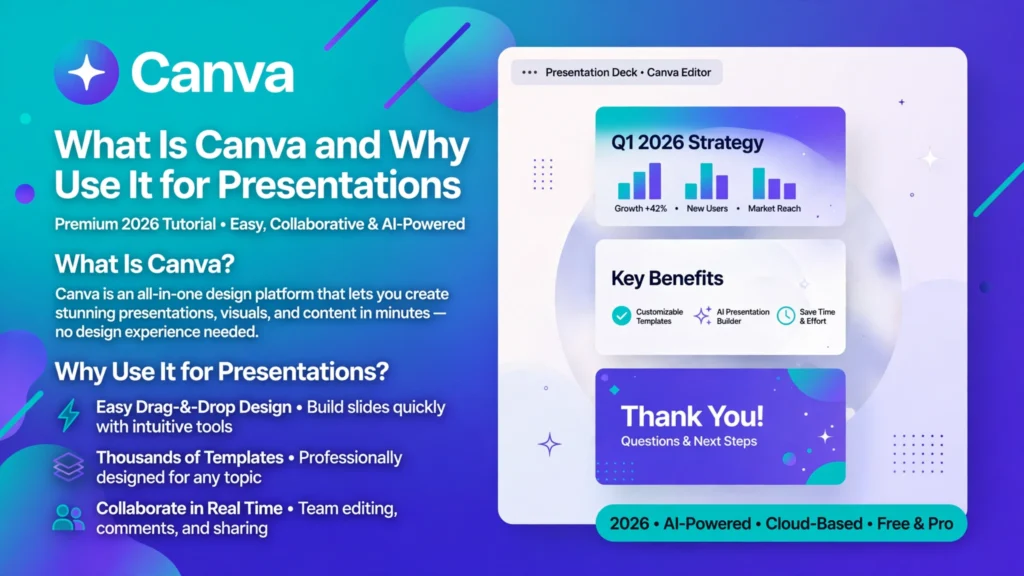 how to make a professional presentation in canva for free